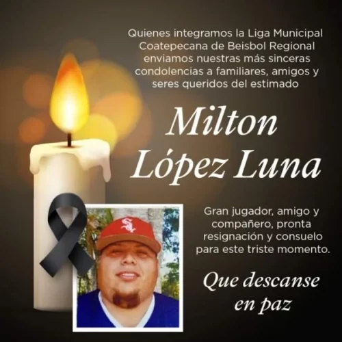 Milton Luna es el beisbolista que murió tras ser alcanzado por un rayo, en Coatepec, Veracruz