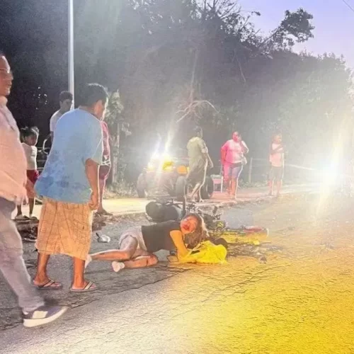 Tres personas resultan heridas tras choque de motocicletas en Vega de Alatorre