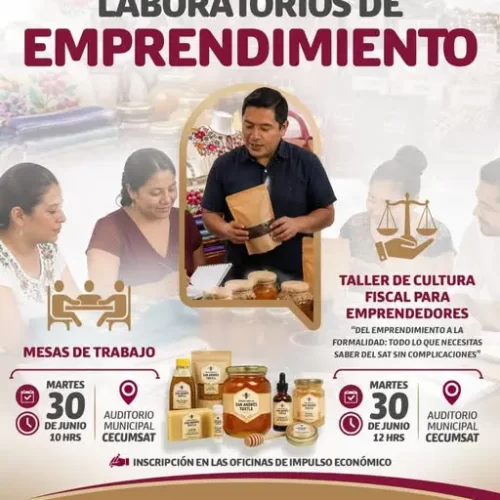 Impulsa Ayuntamiento de San Andrés Tuxtla el emprendimiento con Laboratorios de Emprendimiento