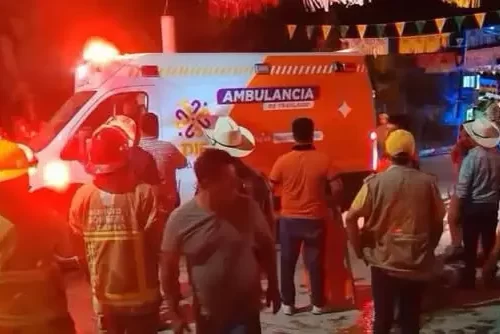 Explosión durante fiesta patronal deja 23 personas lesionadas en Misantla