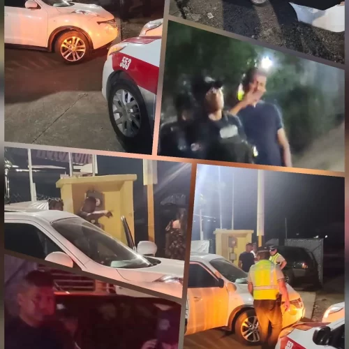 Conductor presuntamente ebrio provoca choque y genera movilización sobre la carretera 180 en San Andrés Tuxtla