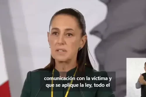 Sheinbaum pide que se investigue denuncia por presunta violencia de género; afirma que no habrá protección para nadie