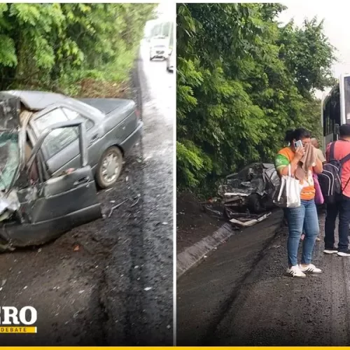 Fatal choque entre automóvil y camión de pasajeros deja un muerto y varios lesionados en el norte de Veracruz
