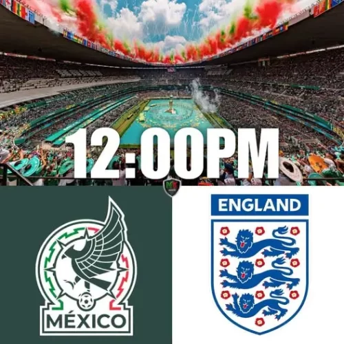 México vs Inglaterra cambiaría de horario por pronóstico de tormentas eléctricas