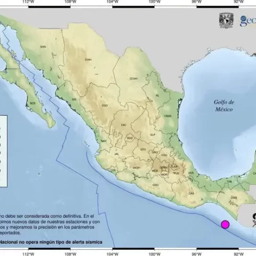 Sismo de magnitud 7.4 se percibe en Los Tuxtlas; epicentro fue frente a las costas de Chiapas