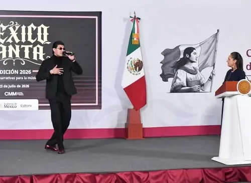 El Bogueto se suma a “La Mañanera” para promover el concurso binacional México Canta